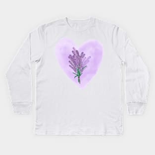 lavender Kids Long Sleeve T-Shirt